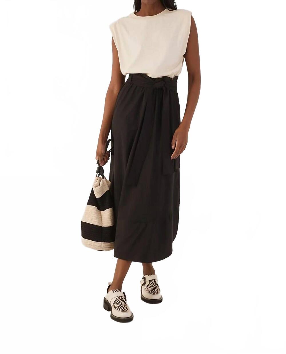 NEW DRESS TO front ties t-shirt bodice maxi dress in black/ white